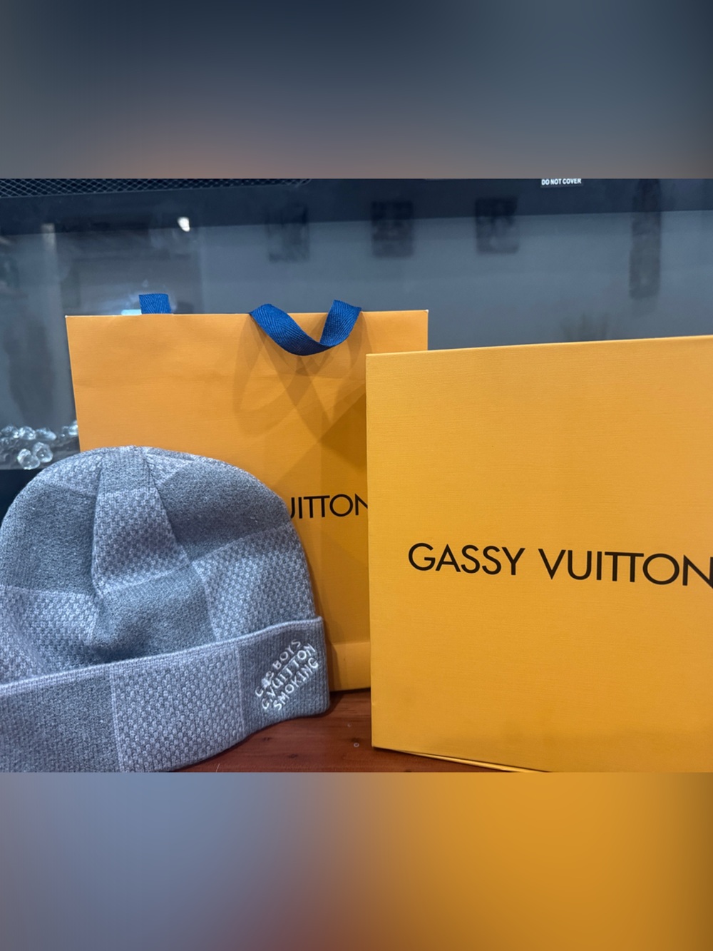 Men's Gray Knit Beanie